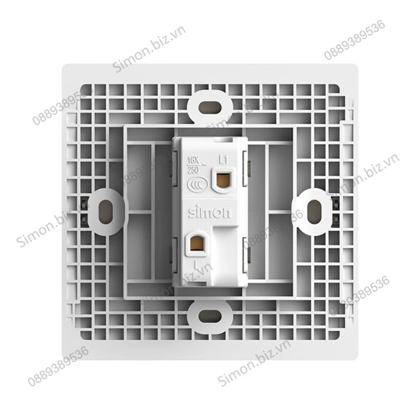 Bộ Công tắc đơn, 1 chiều mặt vuông màu sâm panh (champagne) cao cấp Simon S6 581011-46