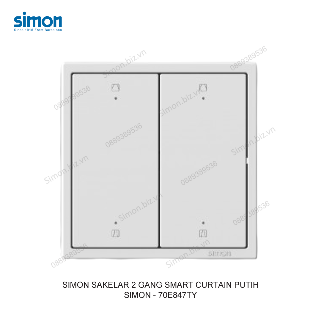 Module công tắc rèm cửa đôi Smart TY cloud Simon i7 70E847TY