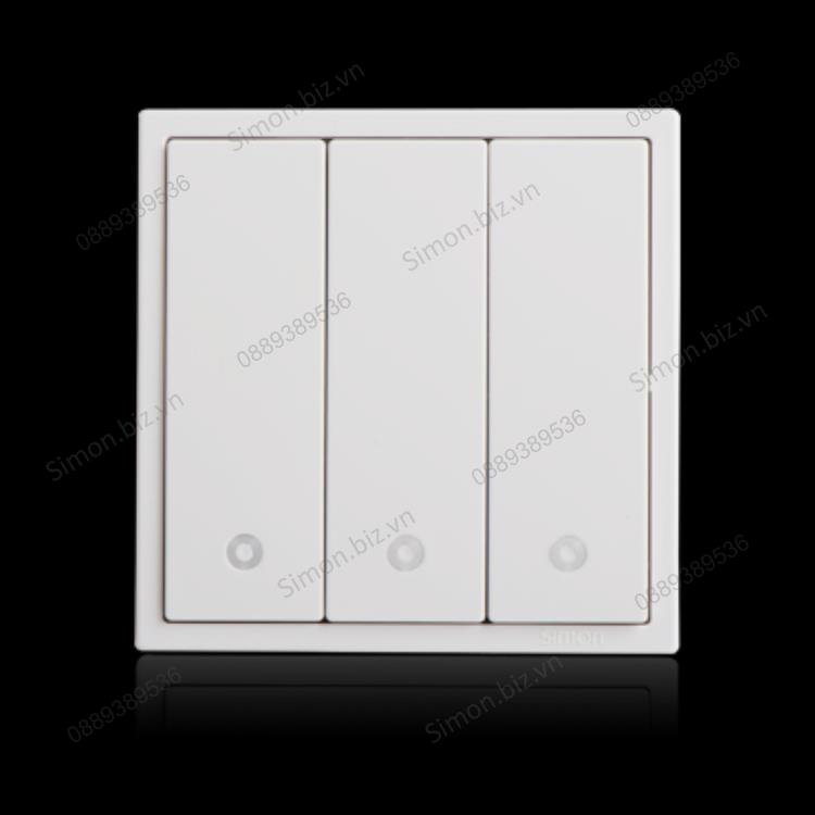 Module công tắc ba 1 chiều có đèn LED màu trắng Simon i7 701033