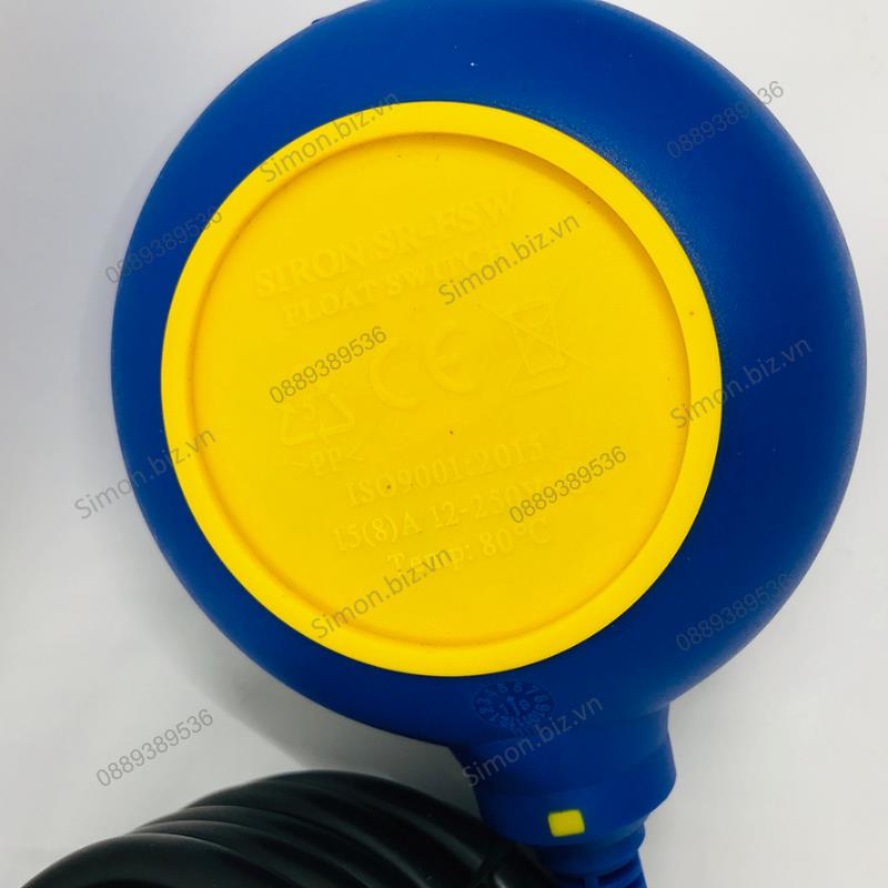 Công tắc phao điện chống tràn và chống cạn kín nước Cáp dây 2m Siron SR-FSW-T-2M