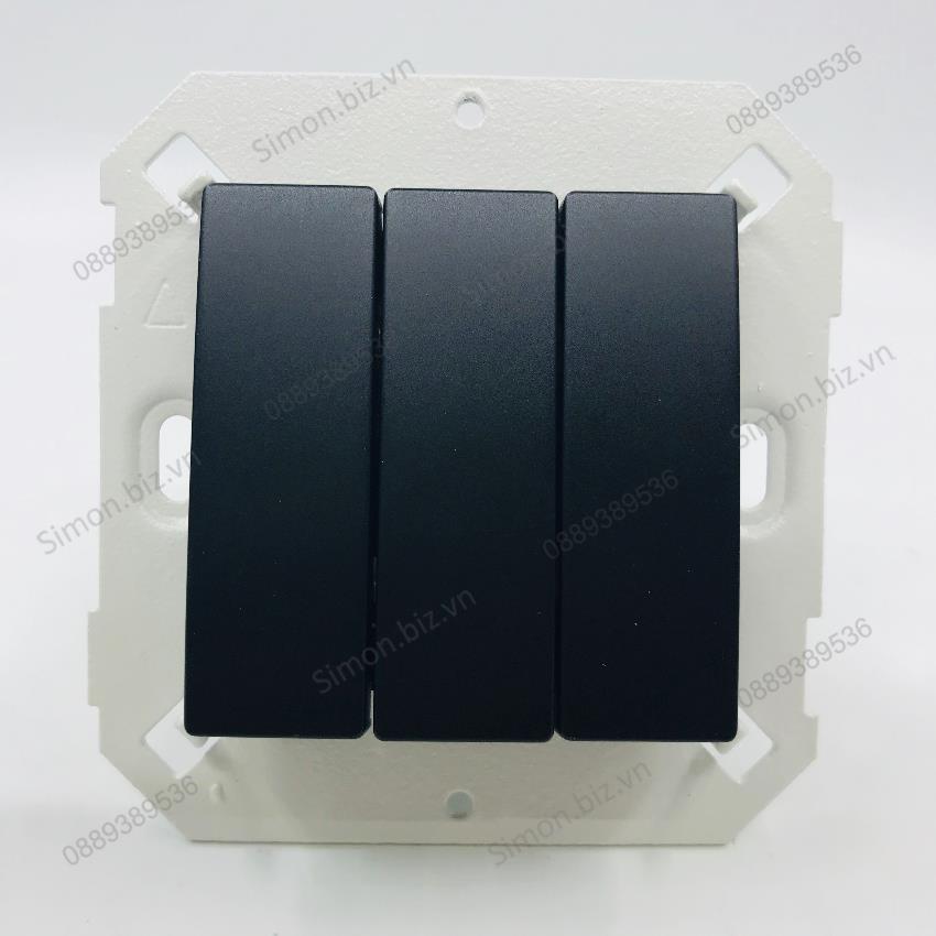 Module Công tắc Ba 1 chiều màu Đen Simon V8 80371-26