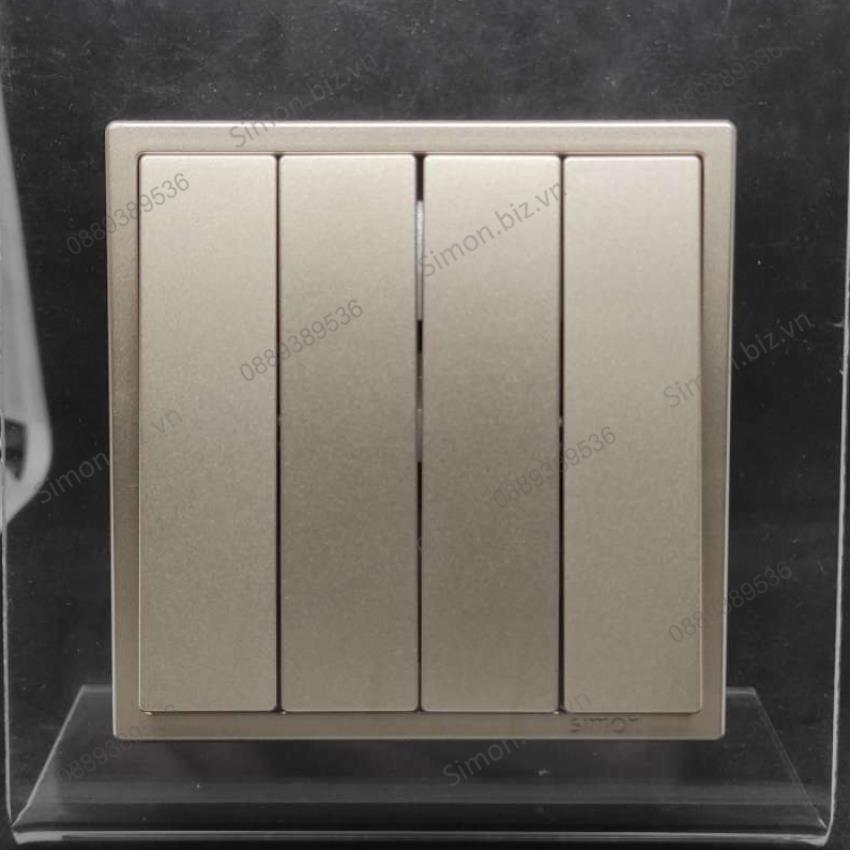 Module công tắc nhấn nhả, nút nhấn bốn màu Sâm Panh Simon i7 701041F-46