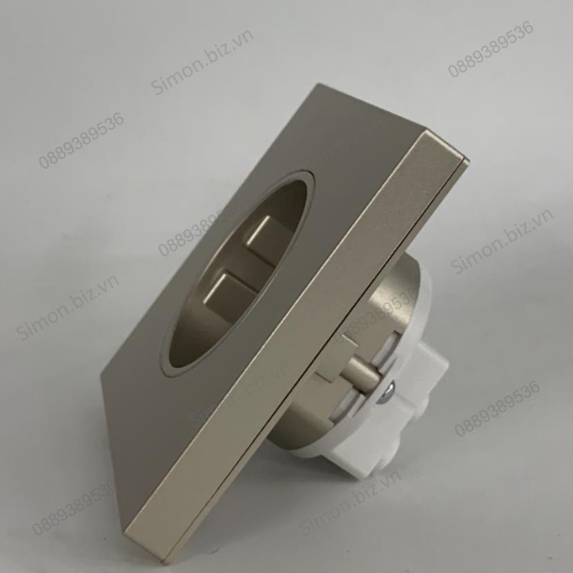 Module ổ cắm đơn schuko 16A có chân tiếp địa màu sâm panh Simon i7 701687-46