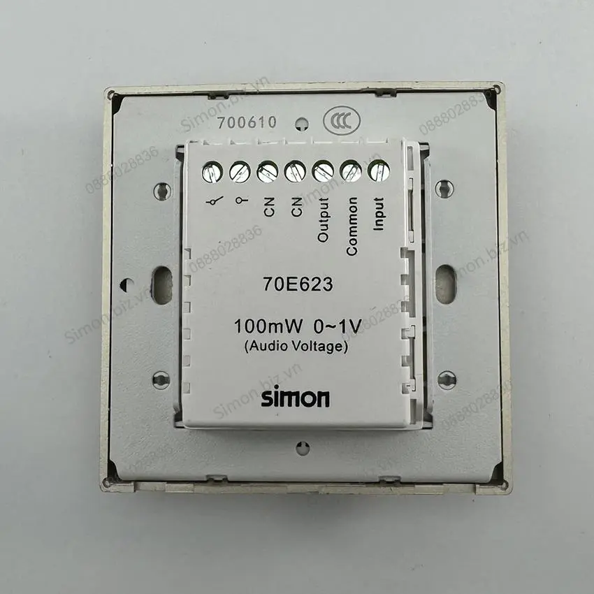 Module chiết áp âm lượng màu trắng Simon i7 70E623