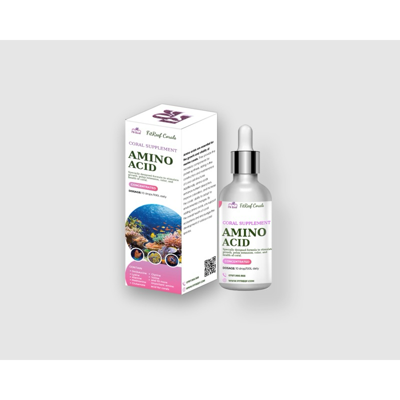 FitReef Amino Acid bổ sung acid amin cho san hô - tăng màu, tăng cường sức khỏe và độ mở polyp