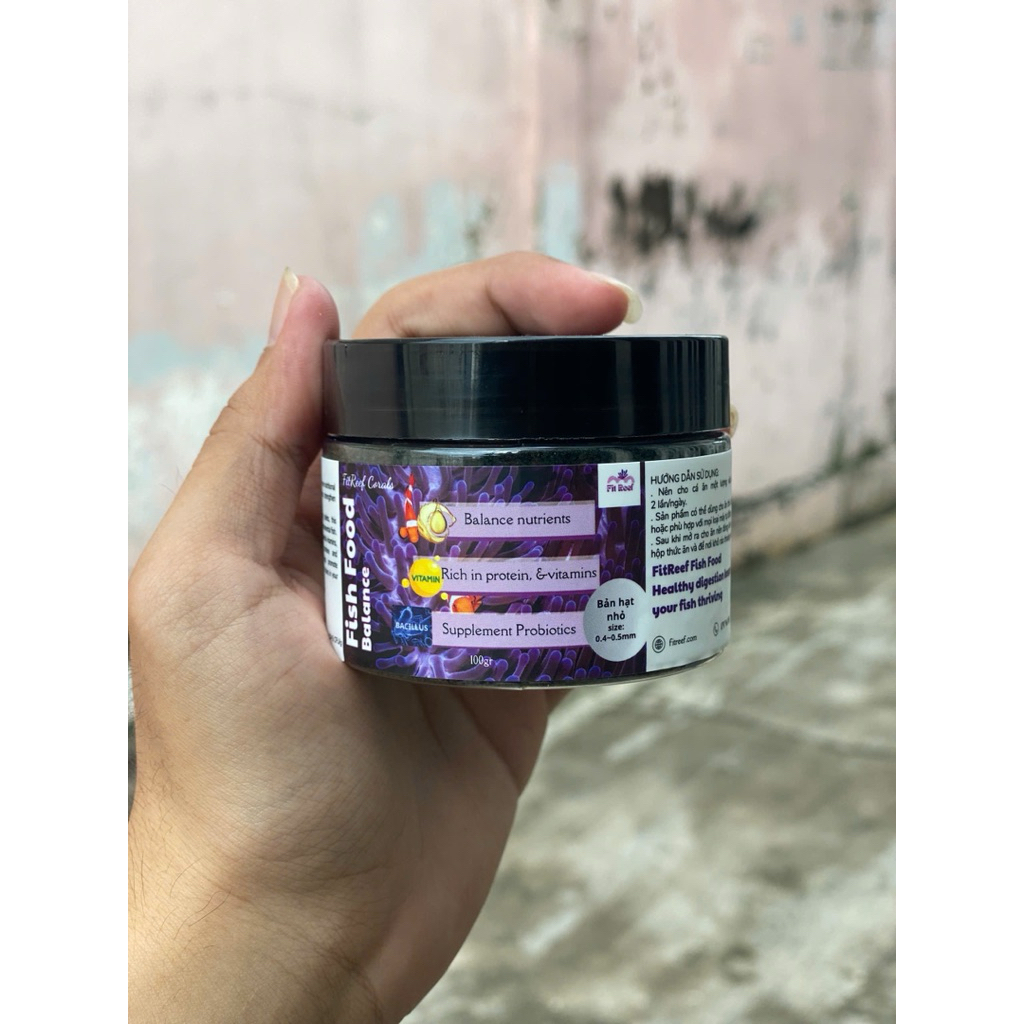 Thức ăn hạt cho cá biển - hạt nhỏ cho cá nhỏ - mini size FitReef Fish Food