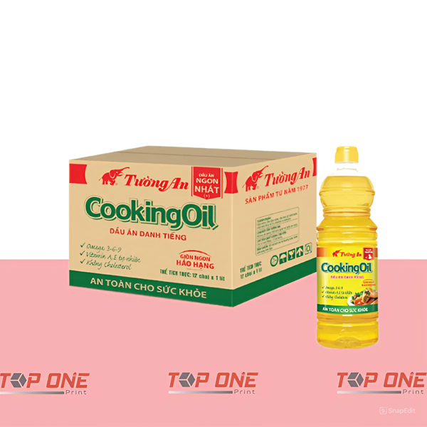 Đặc điểm nổi bật của hộp carton sóng đựng dầu ăn.