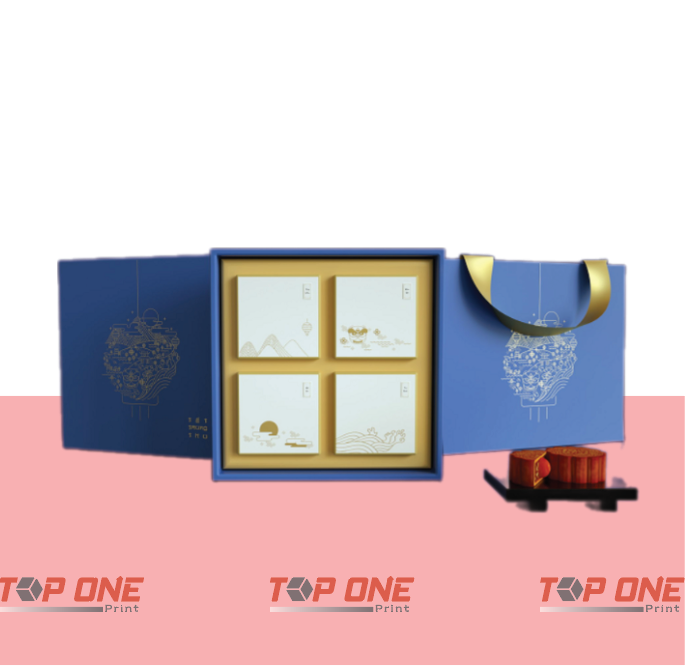 Hộp đựng bánh trung thu nắp âm dương