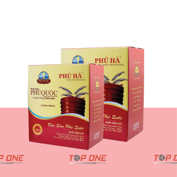 Hộp carton sóng đựng nước mắm