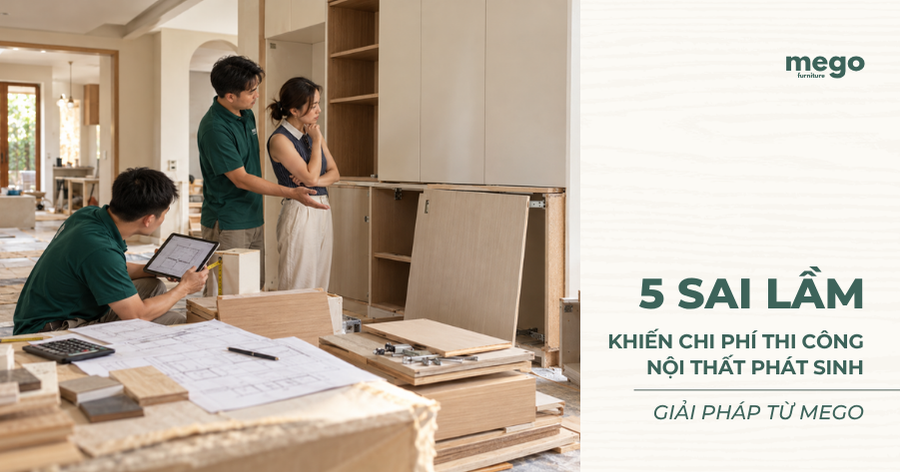 5 Sai Lầm Khiến Chi Phí Thi Công Nội Thất Phát sinh