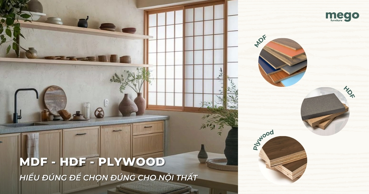 MDF - HDF - Plywood: Hiểu đúng để chọn đúng cho nội thất