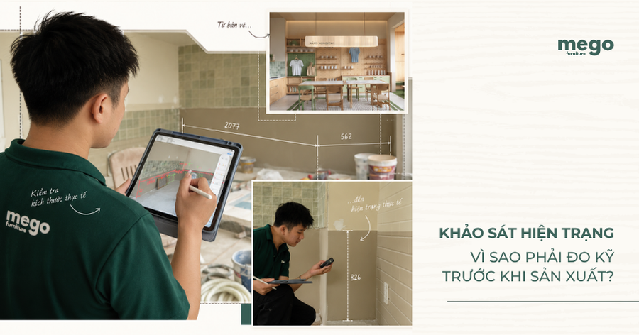 Khảo sát hiện trạng nội thất: Vì sao phải đo kỹ trước khi sản xuất?