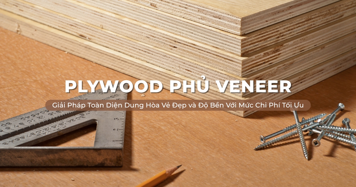 Plywood Phủ Veneer: Giải Pháp Toàn Diện Dung Hoà Vẻ Đẹp Chân Thực Của Gỗ Tự Nhiên, Độ Bền Cùng Mức Chi Phí Tối Ưu