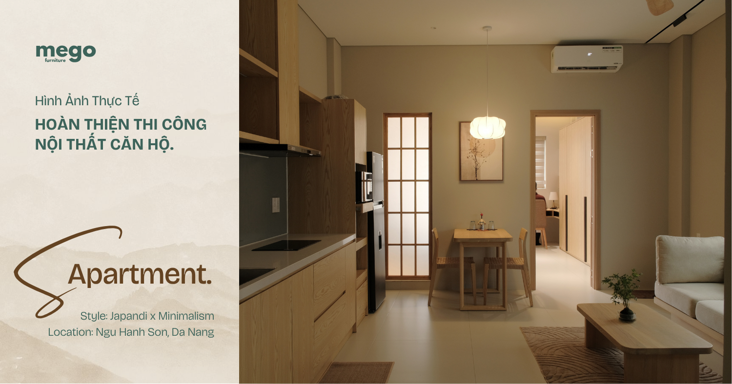 NỘI THẤT CĂN HỘ JAPANDI TẠI ĐÀ NẴNG: Dự Án S Arpartment