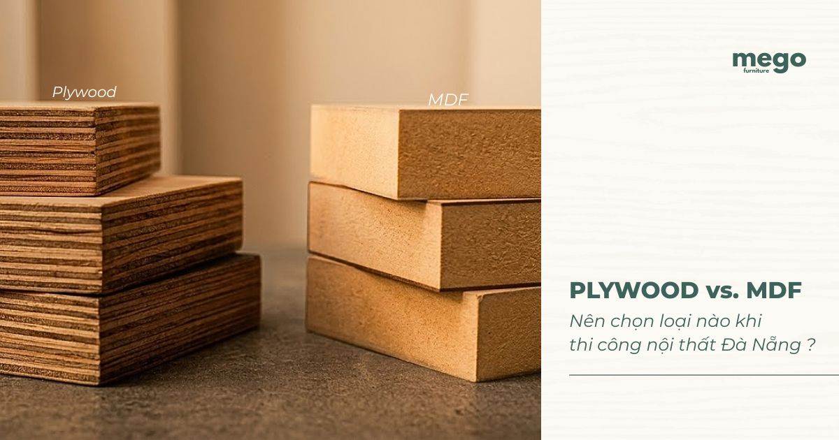Plywood và MDF: Nên chọn loại nào khi thi công nội thất Đà Nẵng ?