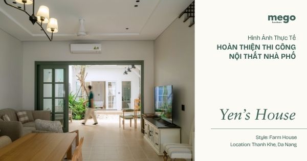 NỘI THẤT NHÀ PHỐ PHONG CÁCH FARMHOUSE | KHI SẮC XANH ĐƯỢC CÁ NHÂN HOÁ CHO YEN’S HOUSE