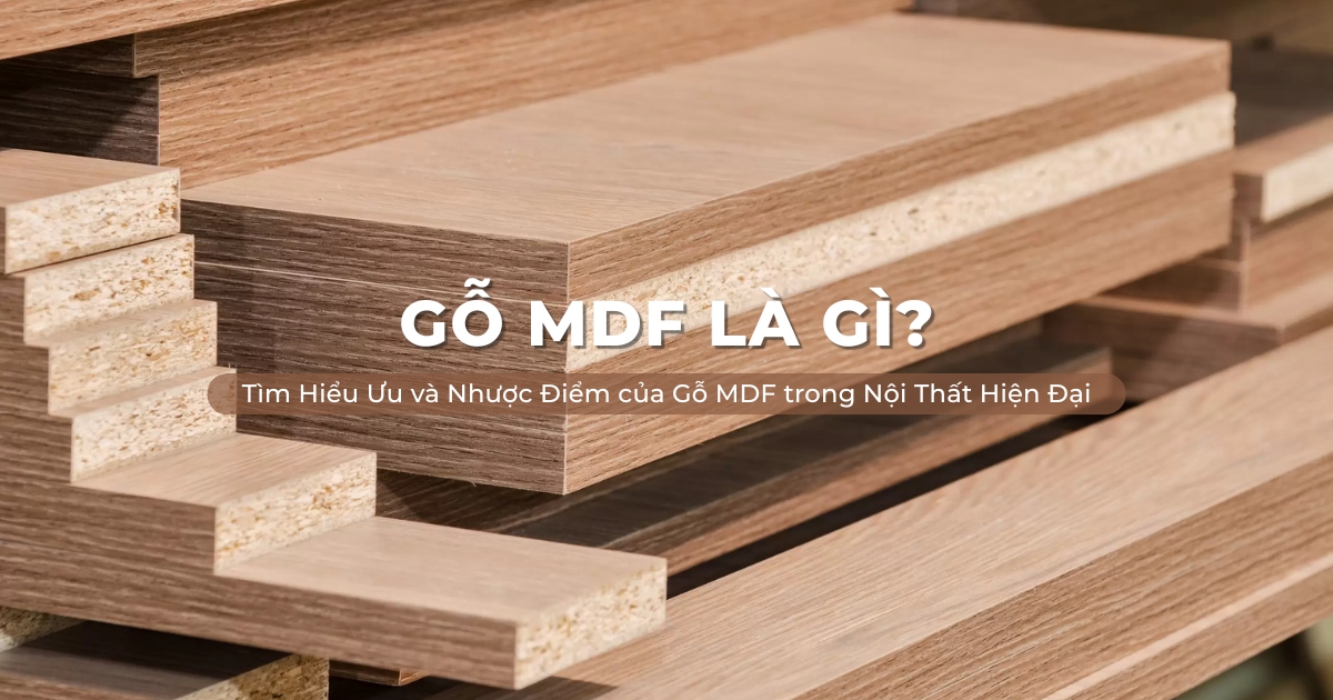 Gỗ MDF là gì? Tìm Hiểu Ưu Và Nhược Điểm Của Gỗ MDF Trong Nội Thất Hiện Đại