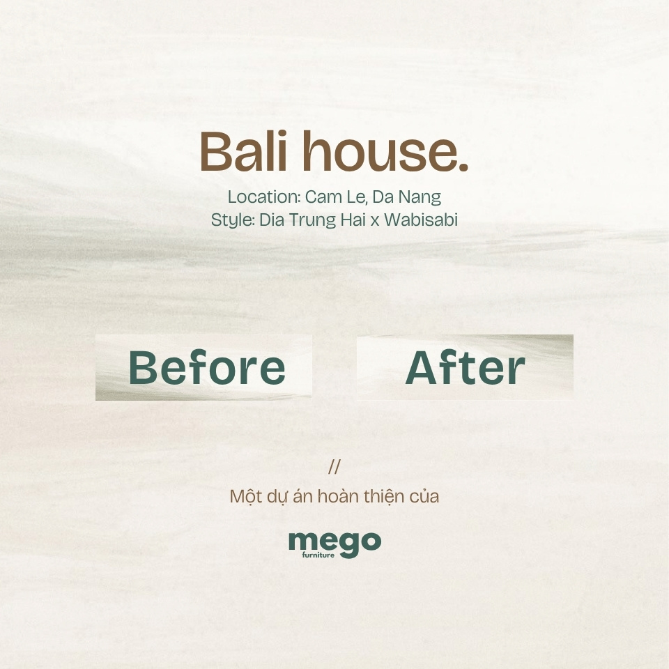 Before & After - thi công nội thất Địa Trung Hải tại Đà Nẵng