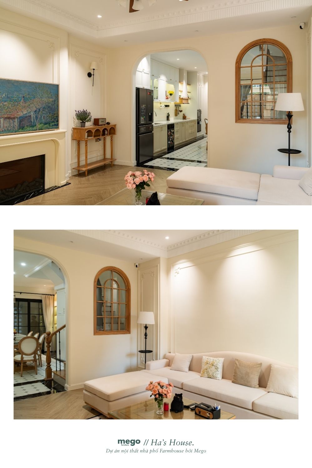 bếp mở hiện đại