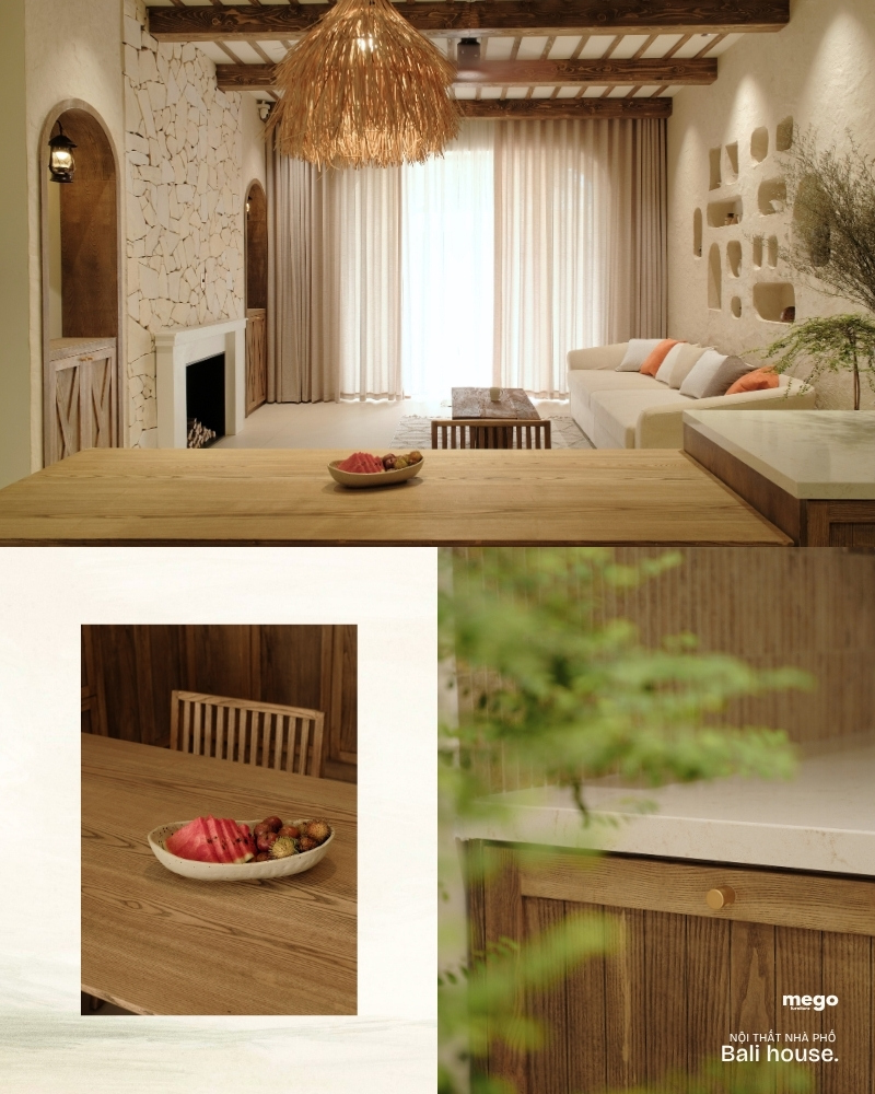 nội thất nhà phố Đà Nẵng phong cách Địa Trung Hải