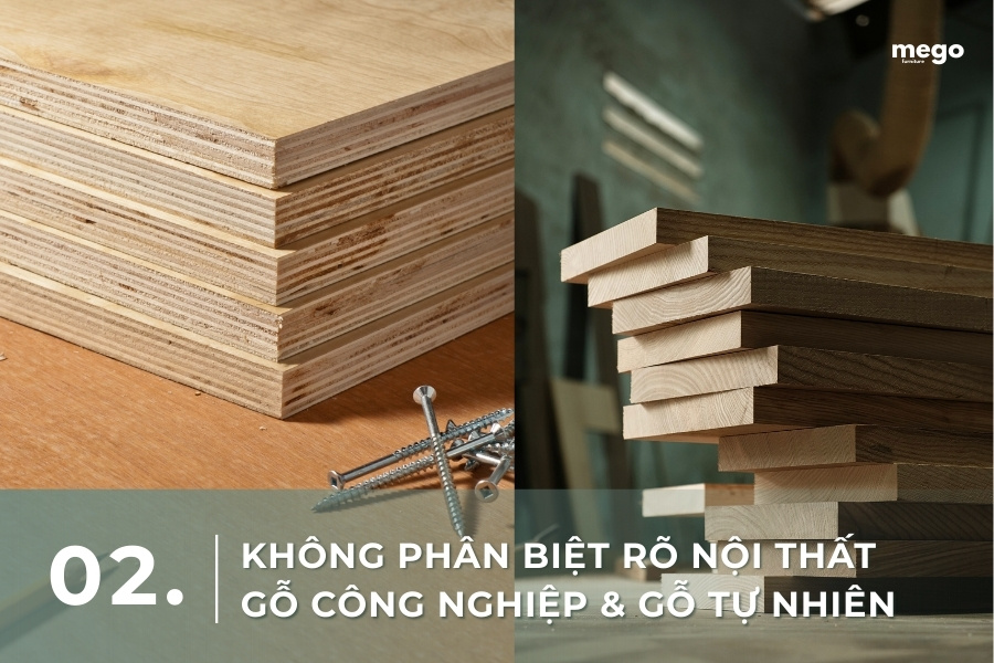 Gỗ công nghiệp và gỗ tự nhiên