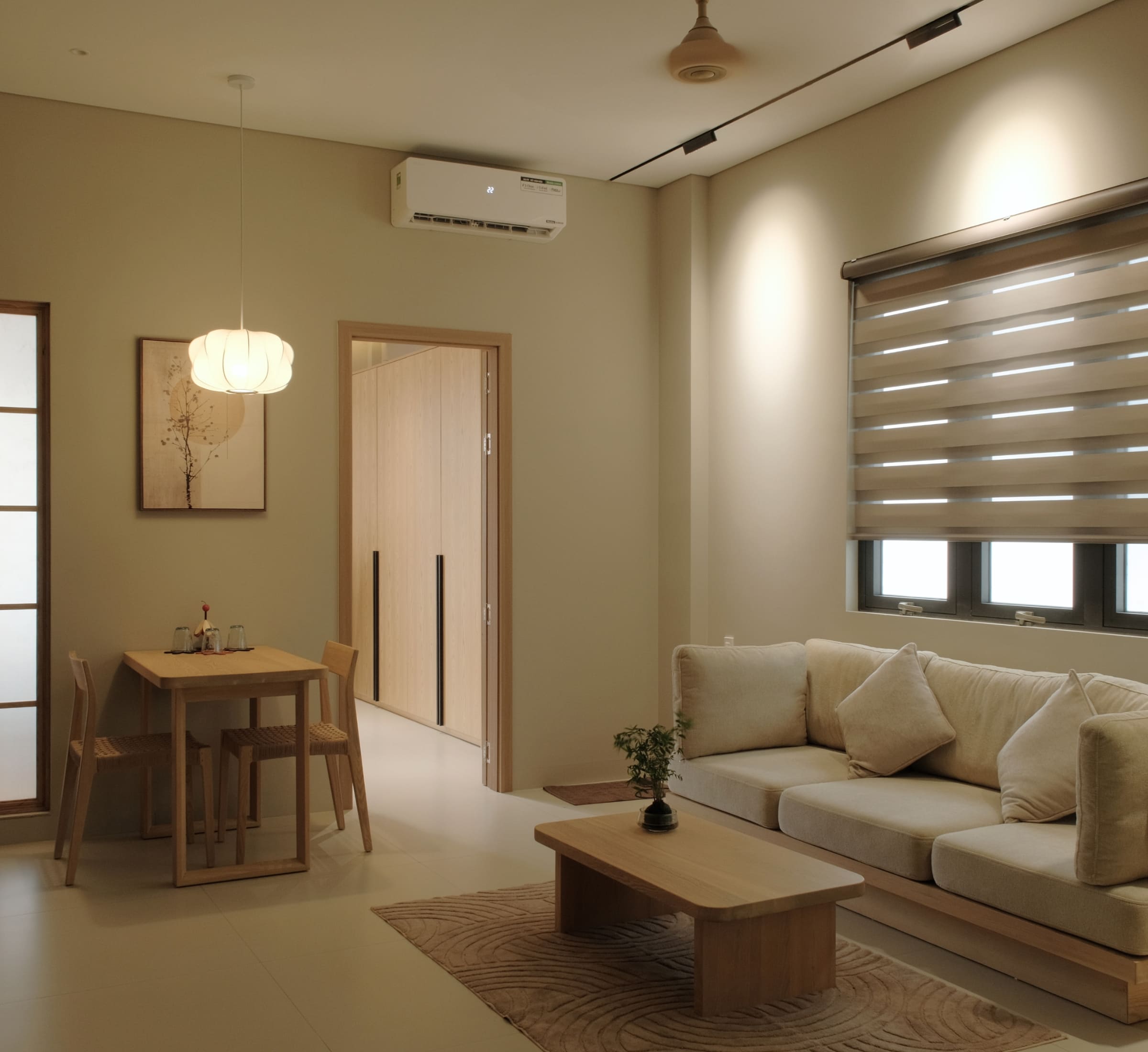 nội thất gỗ màu nhạt