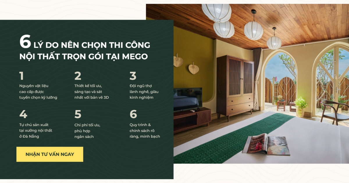 Lý do chọn Mego thi công nội thất trọn gói
