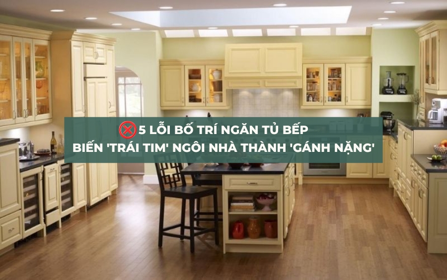 5 lỗi sai nội thất bếp
