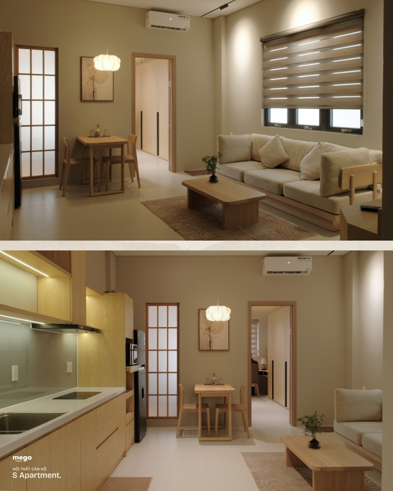 Thi công Nội thất căn hộ Japandi Đà Nẵng