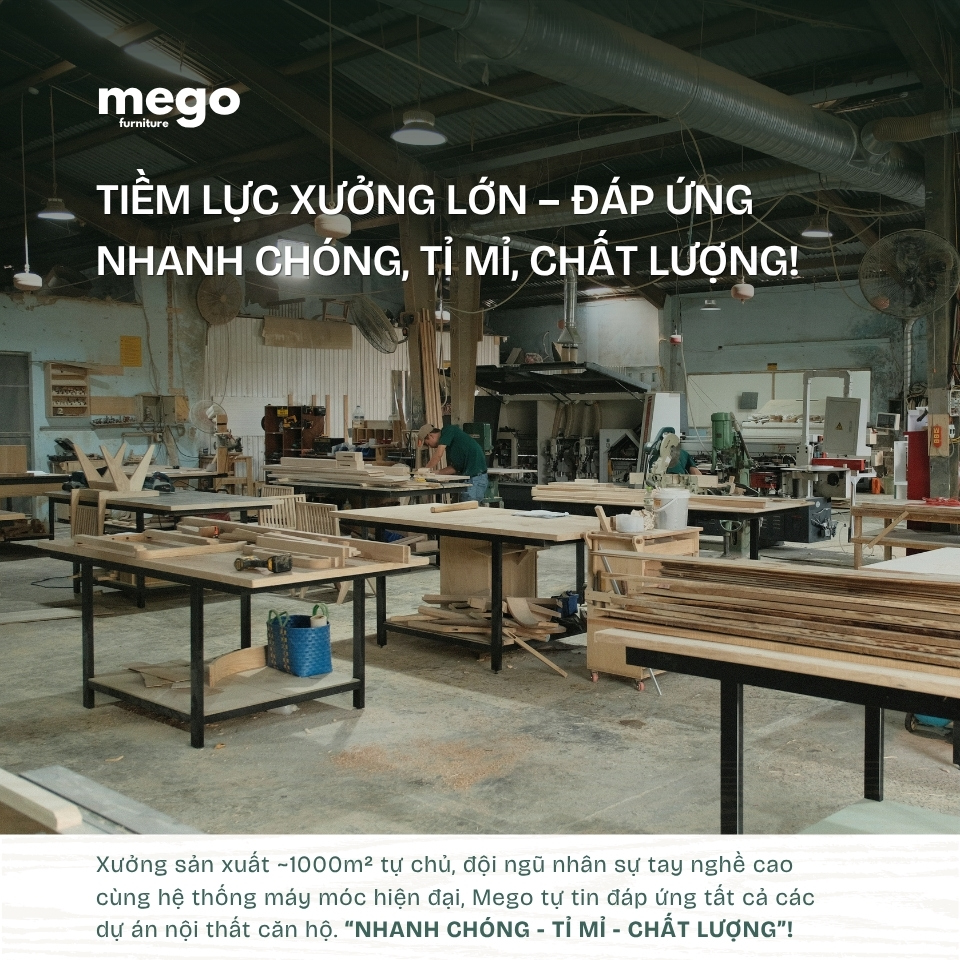 xưởng nội thất Đà Nẵng Mego