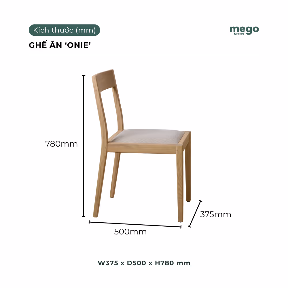 ghế ăn gỗ Sồi tối giản