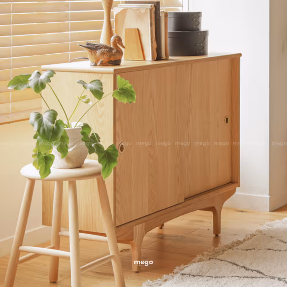 Tủ Decor gỗ tối giản Đà Nẵng