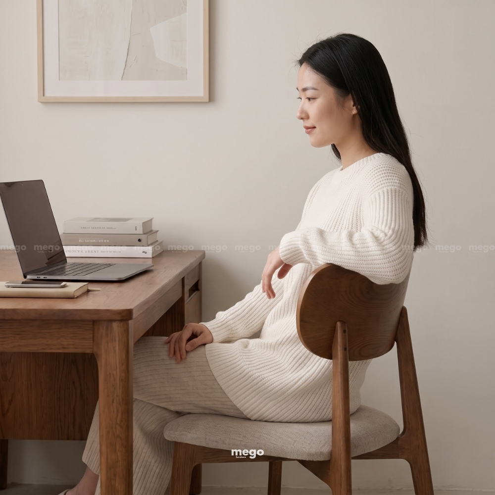 ghế ăn gỗ sồi hiện đại