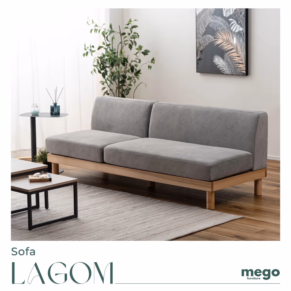 Sofa khung gỗ tối giản