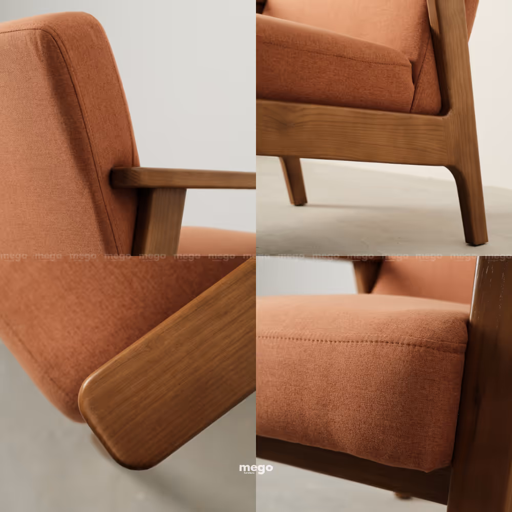 armchair khung gỗ cao cấp Đà Nẵng