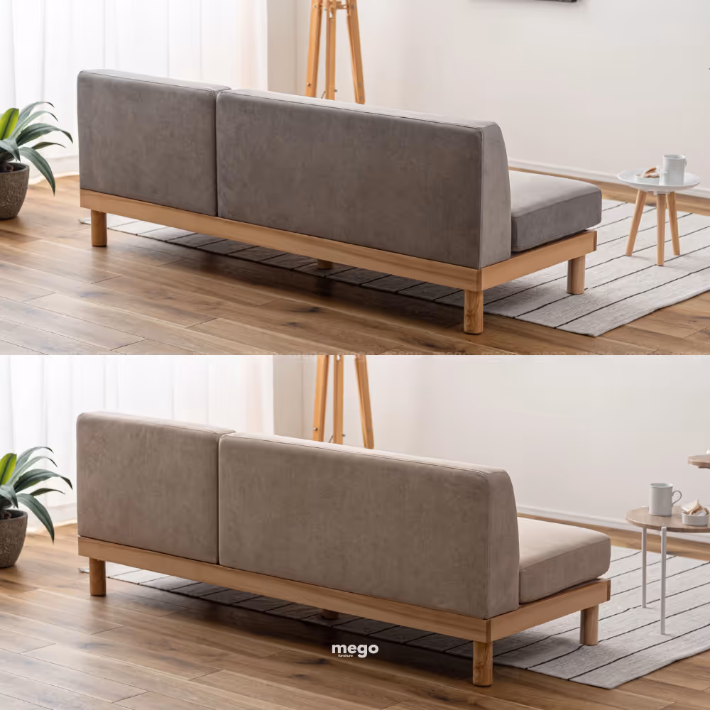 Sofa khung gỗ tối giản