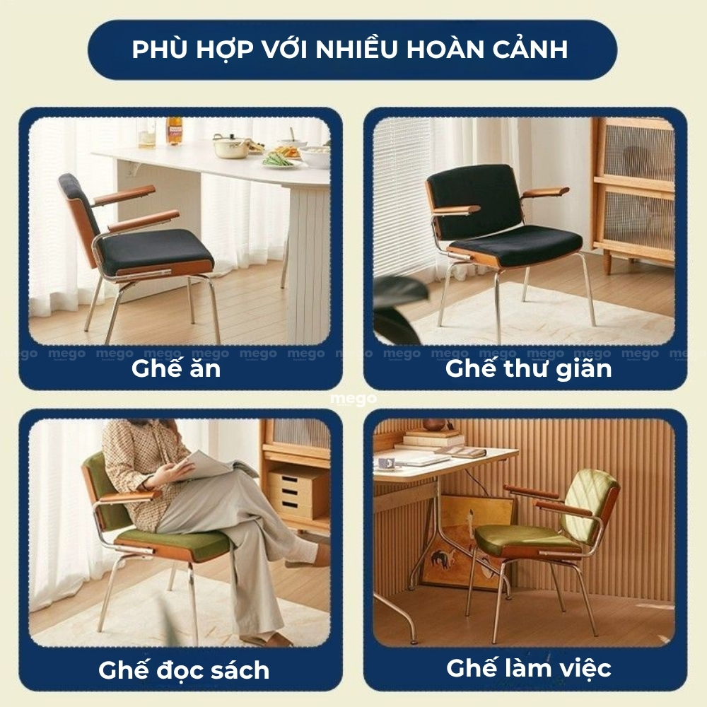 ghế gỗ có tay vịn