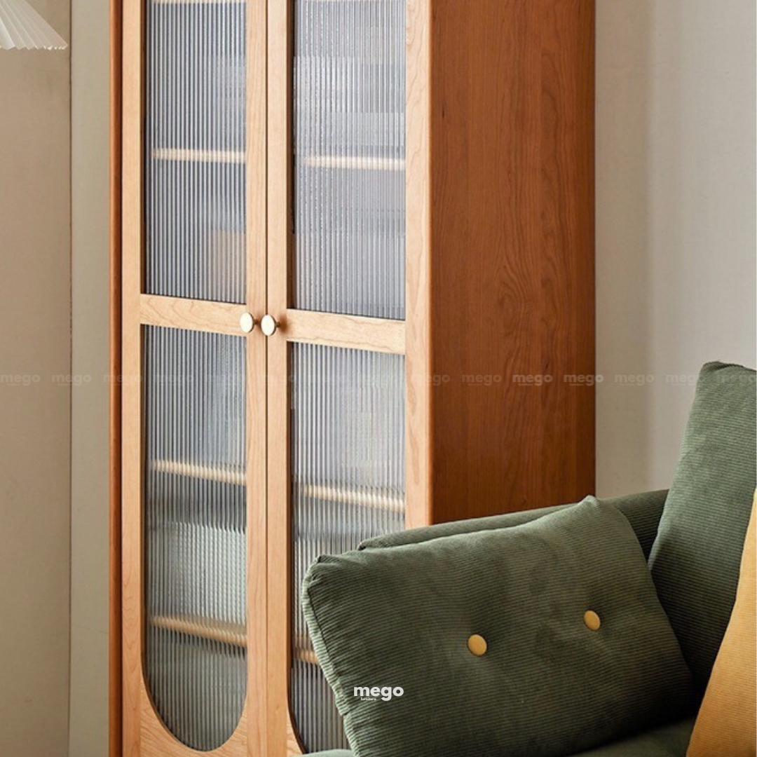 tủ sách, tủ decor gỗ tối giản Đà Nẵng