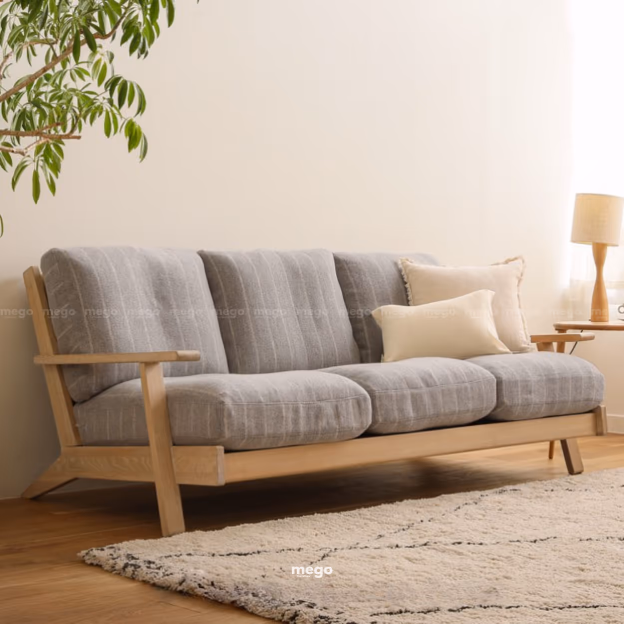 Sofa khung gỗ tối giản Đà Nẵng