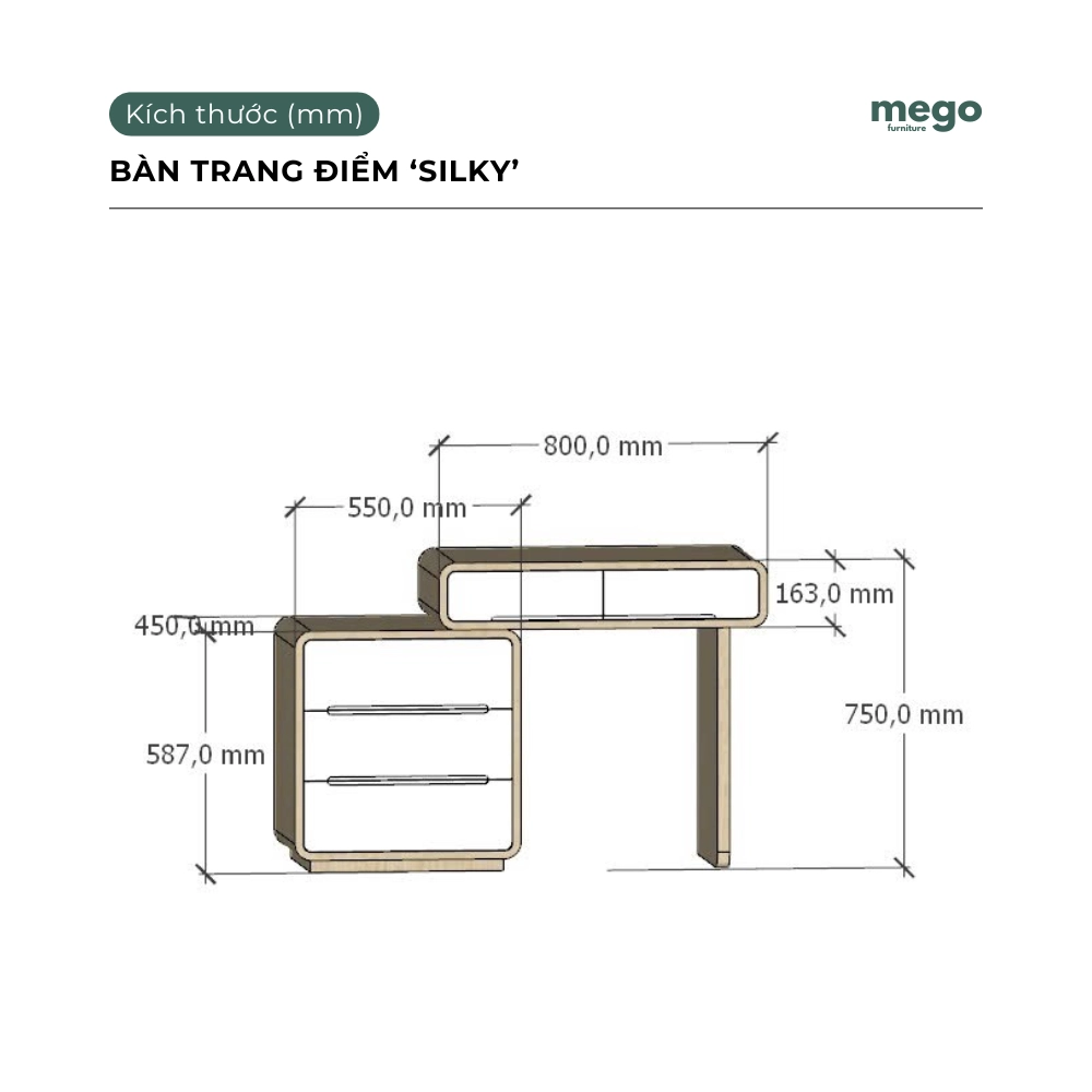 Bàn Trang Điểm SILKY