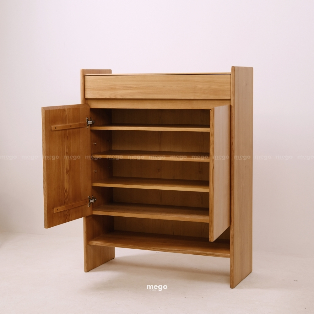 Tủ giày gỗ tự nhiên