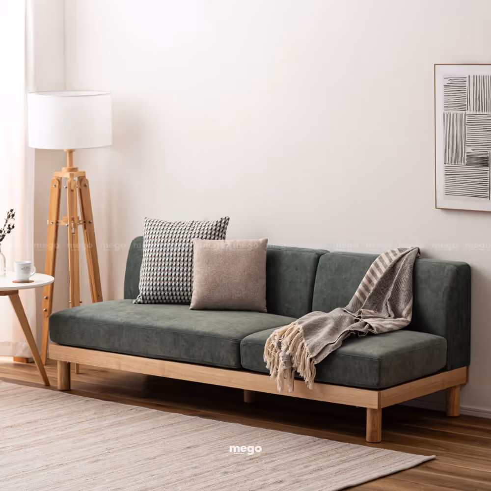 Sofa khung gỗ tối giản