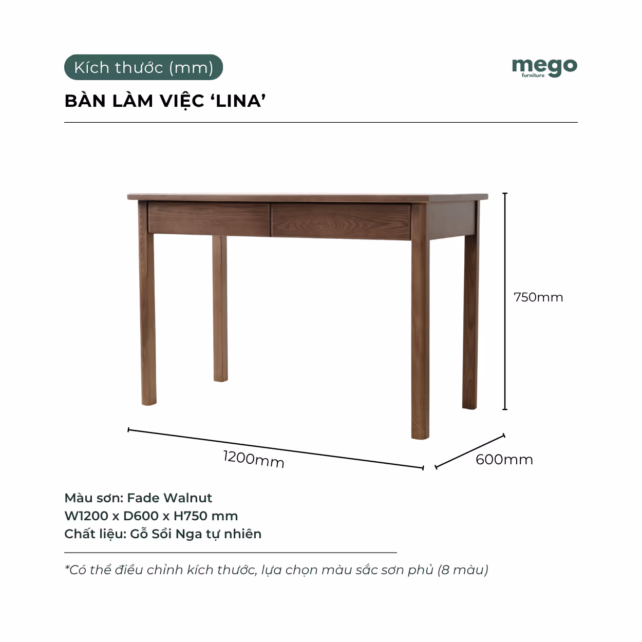 bàn làm việc gỗ Sồi Đà Nẵng