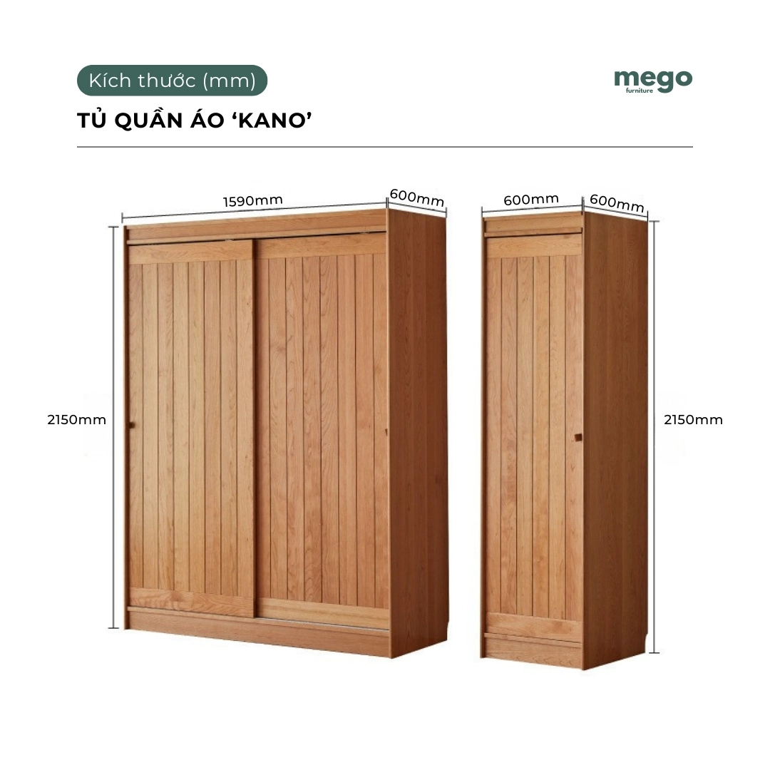 tủ quần áo gỗ tự nhiên
