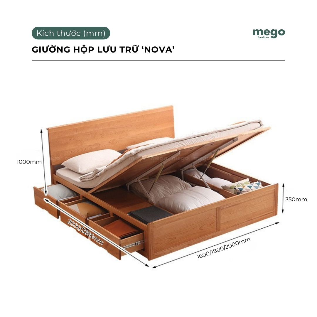 Giường Hộp Lưu Trữ NOVA
