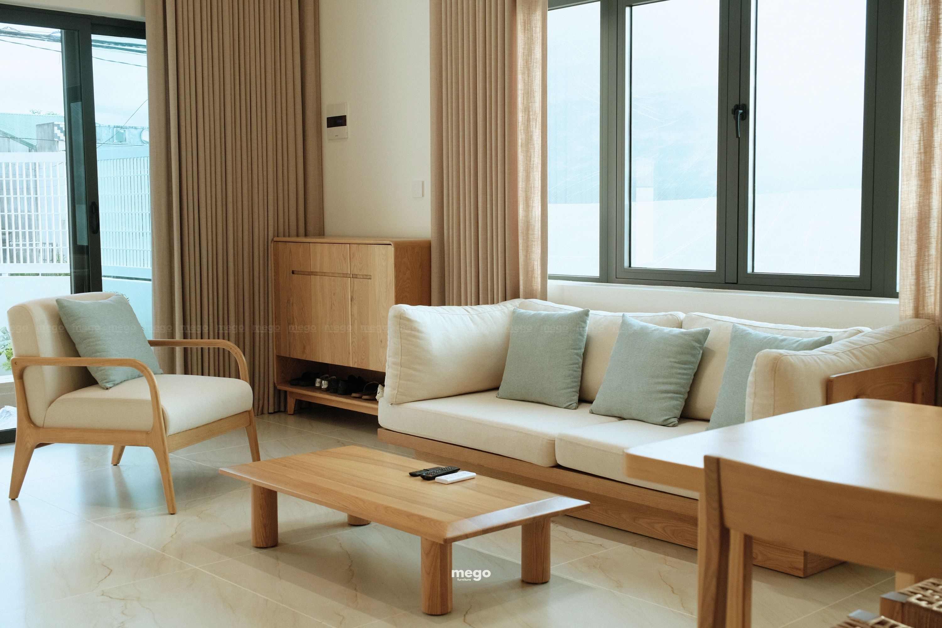 Sofa khung gỗ tự nhiên Đà Nẵng