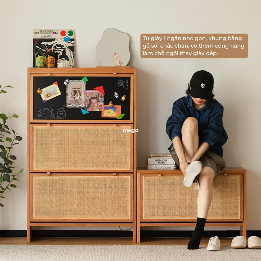 tủ giày gỗ tự nhiên Đà Nẵng