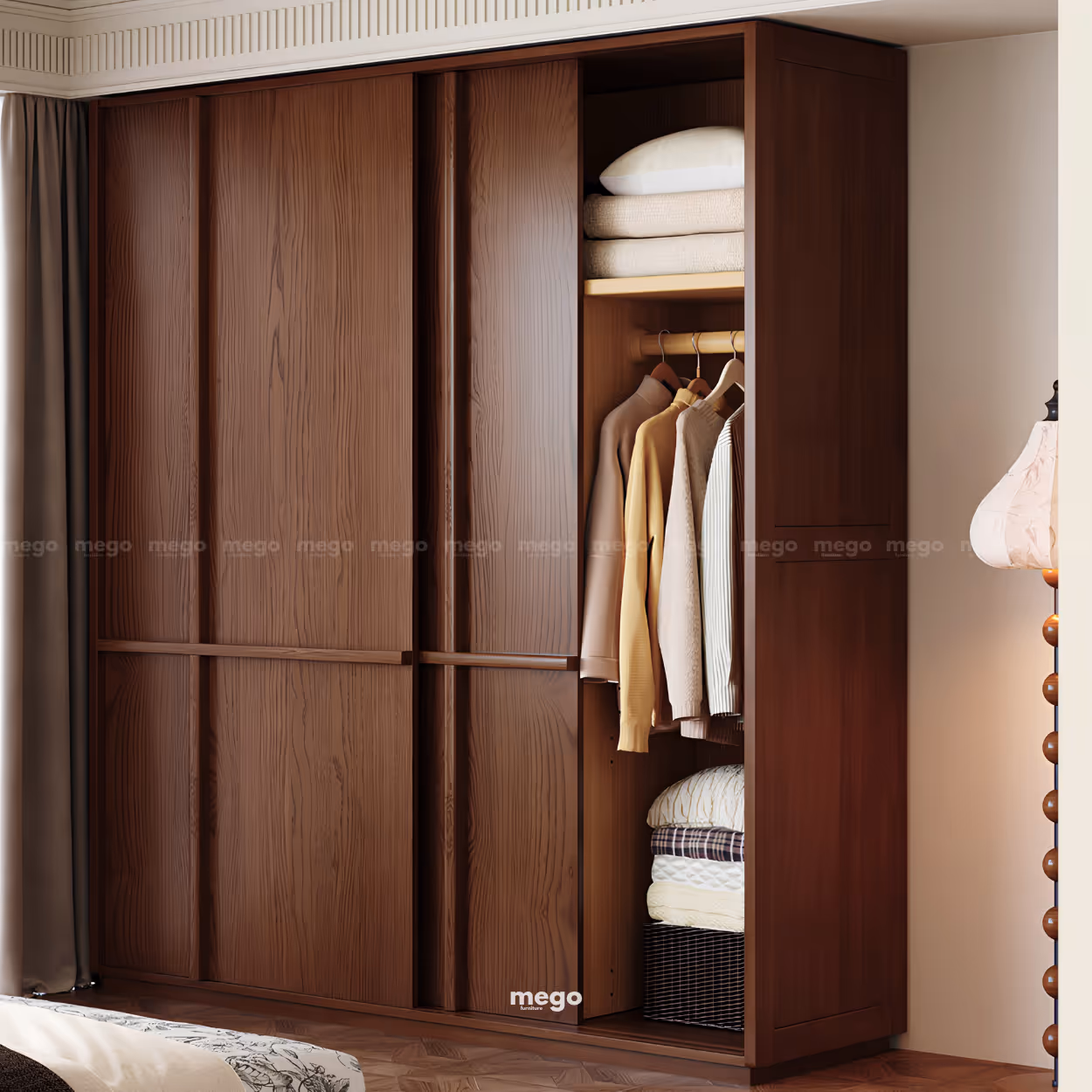 tủ quần áo gỗ tối giản Đà Nẵng