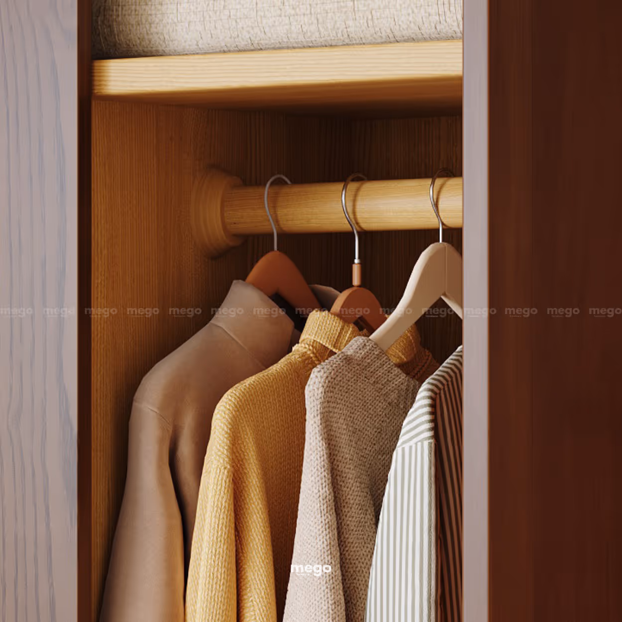 tủ quần áo gỗ tối giản Đà Nẵng