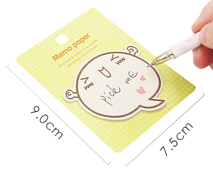 COMBO 4 SET GIẤY NHỚ MEMO PAPER SIÊU ĐÁNG YÊU T.CRAFT HOUSE